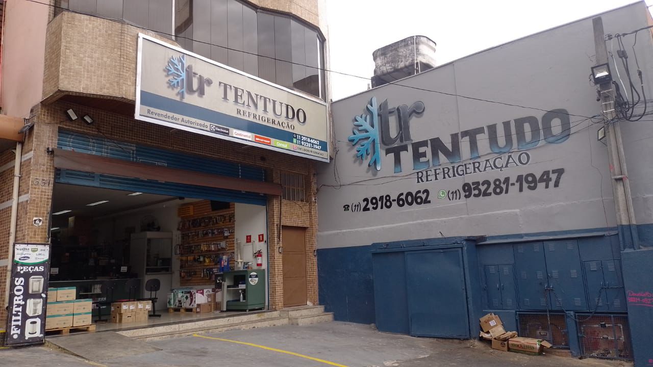 Fachada da Tentudo Refrigeração em Vila Formosa